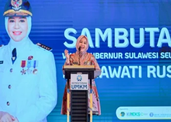 Wagub Sulsel Fatmawati Rusdi dan Dubes Swiss Konstantin Obolensky dalam pertemuan investasi di Makassar