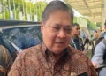 Menko Perekonomian Airlangga Hartarto berbicara dalam acara FEKDI x IFSE 2026 di Jakarta