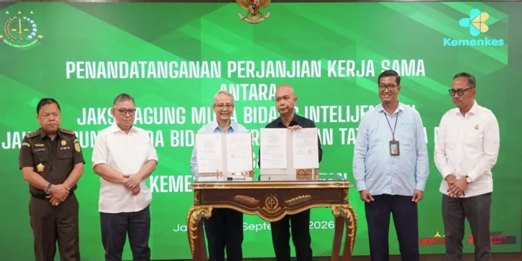 Penandatanganan Perjanjian Kerja Sama antara Kemenkes dan Kejaksaan Agung di Jakarta