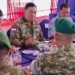 Menhan Sjafrie Sjamsoeddin meninjau kesiapan operasional Yonif TP 338/Talaga Manggung di Kertajati, Majalengka