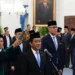 Bahlil Lahadalia usai dilantik sebagai Menteri Koordinator Bidang Hilirisasi dan Transisi Energi di Istana Negara Jakarta