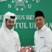 Sekjen PBNU H Gudfan Arif menerima Sekretaris Kedua Kedubes Qatar Mohammed Bin Awad al-Shammari di Gedung PBNU Jakarta