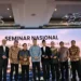 Ketua DSN MUI KH M Cholil Nafis saat memberikan paparan dalam Seminar Nasional Ekonomi Syariah di Hotel Pullman Thamrin Jakarta